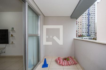 Varanda da Sala de apartamento à venda com 2 quartos, 64m² em Centro, Belo Horizonte