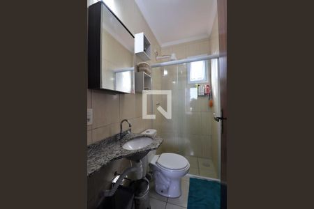 Banheiro do Quarto 1 - Suíte de apartamento para alugar com 2 quartos, 110m² em Vila Camilopolis, Santo André