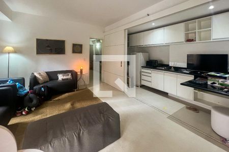 Sala de apartamento para alugar com 1 quarto, 60m² em Jardim Europa, São Paulo