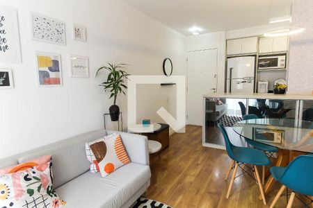 Sala de Estar/Jantar de apartamento à venda com 3 quartos, 60m² em Jardim Sabara, São Paulo