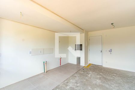Sala/Cozinha de apartamento à venda com 2 quartos, 53m² em Bairro Fátima, Canoas