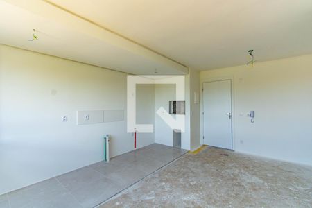 Sala/Cozinha de apartamento à venda com 2 quartos, 53m² em Bairro Fátima, Canoas