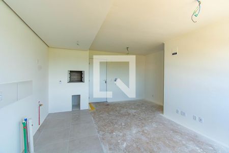 Sala/Cozinha de apartamento à venda com 2 quartos, 53m² em Bairro Fátima, Canoas