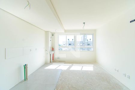 Sala/Cozinha de apartamento à venda com 2 quartos, 53m² em Bairro Fátima, Canoas
