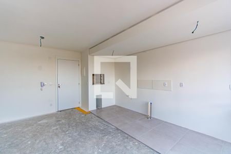 Sala/Cozinha de apartamento à venda com 2 quartos, 53m² em Bairro Fátima, Canoas