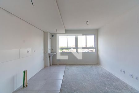 Sala/Cozinha de apartamento à venda com 2 quartos, 53m² em Bairro Fátima, Canoas
