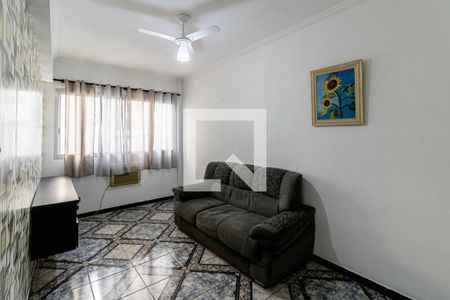 Sala de apartamento para alugar com 1 quarto, 51m² em Balneário Cidade Atlântica, Guarujá