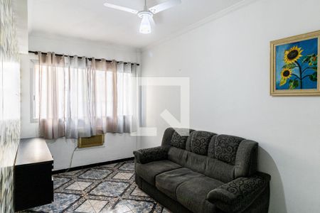 Sala de apartamento para alugar com 1 quarto, 51m² em Balneário Cidade Atlântica, Guarujá
