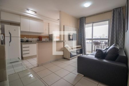 Sala de apartamento para alugar com 1 quarto, 49m² em Setor Bela Vista, Goiânia