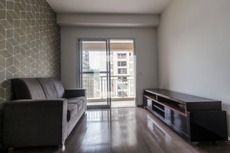 Sala de TV de apartamento à venda com 1 quarto, 50m² em Empresarial 18 do Forte, Barueri
