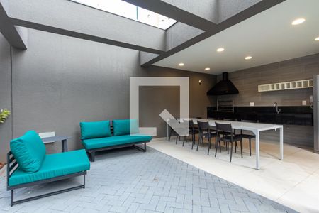 Área comum - Churrasqueira de kitnet/studio para alugar com 1 quarto, 27m² em Vila Nova Conceição, São Paulo