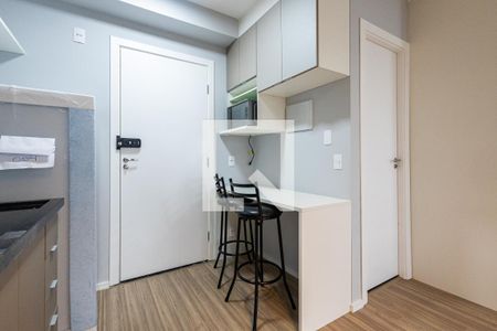 Cozinha de apartamento à venda com 1 quarto, 24m² em Pinheiros, São Paulo