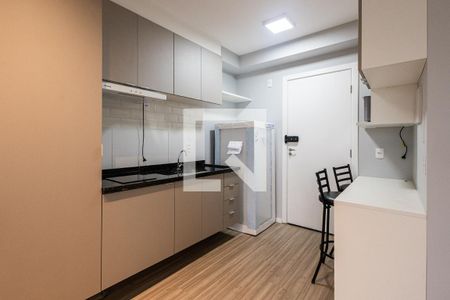 Cozinha de apartamento à venda com 1 quarto, 24m² em Pinheiros, São Paulo