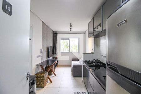 Sala/Cozinha de apartamento para alugar com 1 quarto, 26m² em Jardim Planalto, São Paulo
