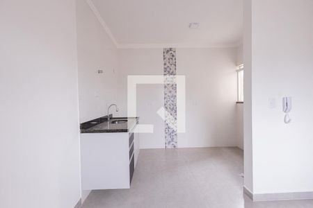 Sala, Cozinha e área de serviço de apartamento para alugar com 2 quartos, 48m² em Vila Carrao, São Paulo