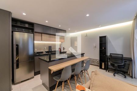 Sala de apartamento à venda com 1 quarto, 40m² em Centro, São Paulo