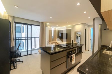 Sala de apartamento à venda com 1 quarto, 40m² em Centro, São Paulo