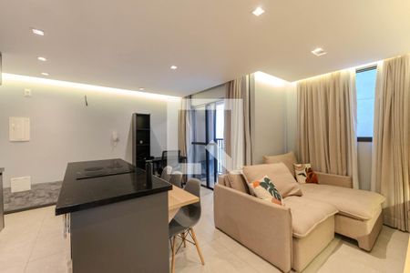 Sala de apartamento à venda com 1 quarto, 40m² em Centro, São Paulo
