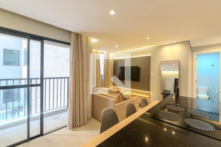 Sala de apartamento à venda com 1 quarto, 40m² em Centro, São Paulo