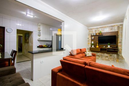Sala de casa à venda com 3 quartos, 128m² em Parque São Vicente, Santo André