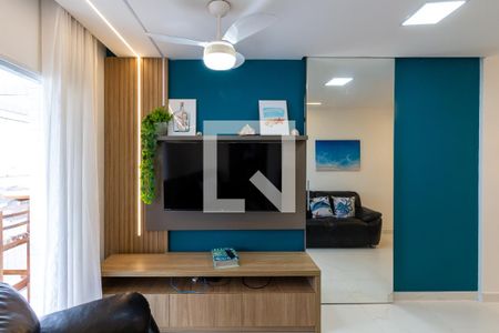 Sala de apartamento para alugar com 2 quartos, 64m² em Guilhermina, Praia Grande