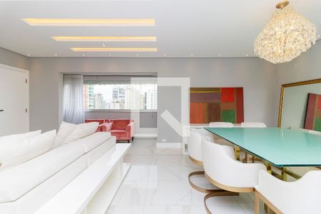 Sala de apartamento à venda com 3 quartos, 280m² em Campo Belo, São Paulo