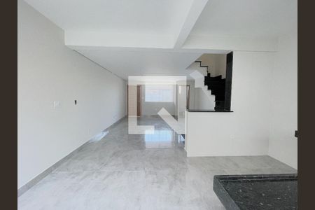 sala/cozinha de casa à venda com 3 quartos, 134m² em Itapoã, Belo Horizonte