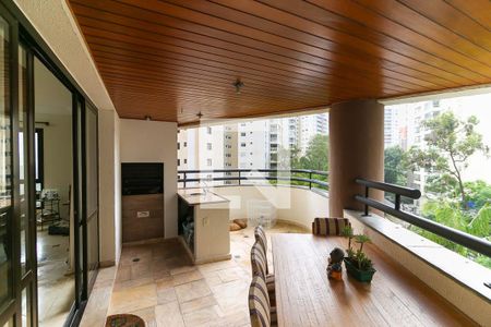 Varanda da Sala de apartamento à venda com 3 quartos, 170m² em Vila Andrade, São Paulo