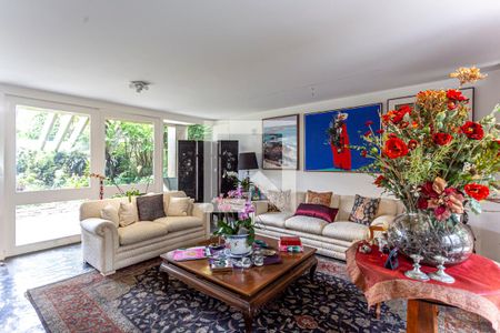 Sala Living de casa à venda com 5 quartos, 424m² em Vila Boa Vista, Santo André