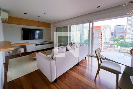 Sala de apartamento à venda com 1 quarto, 91m² em Vila Olímpia, São Paulo