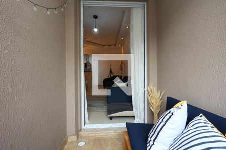 Varanda da Sala de apartamento para alugar com 2 quartos, 57m² em Parque Taboão, Taboão da Serra