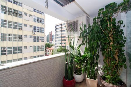 varanda de apartamento à venda com 3 quartos, 100m² em Funcionários, Belo Horizonte