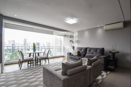 Sala Principal  de apartamento à venda com 2 quartos, 187m² em Brooklin Paulista, São Paulo