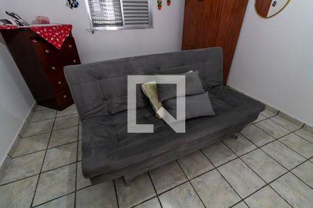 Detalhe do quarto de kitnet/studio para alugar com 0 quarto, 30m² em Guilhermina, Praia Grande