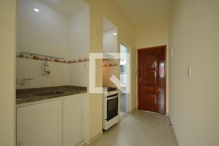 Cozinha com área de serviço de apartamento para alugar com 1 quarto, 30m² em Centro, Rio de Janeiro