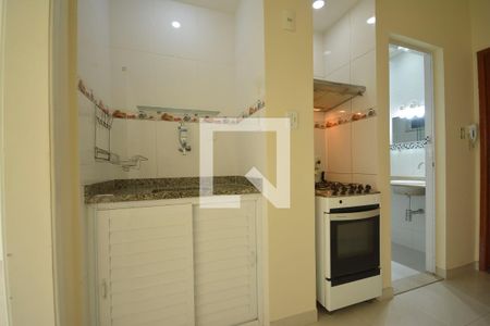 Cozinha com área de serviço de apartamento para alugar com 1 quarto, 30m² em Centro, Rio de Janeiro