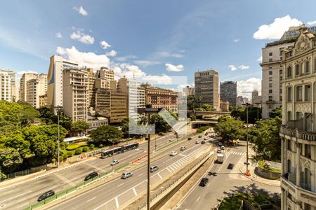 Vista da Sala de apartamento à venda com 1 quarto, 49m² em Sé, São Paulo