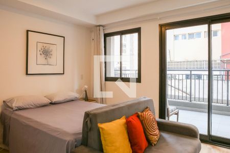 Quarto Sala de kitnet/studio para alugar com 1 quarto, 28m² em Perdizes, São Paulo