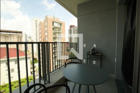 Varanda de kitnet/studio para alugar com 1 quarto, 27m² em Vila Mariana, São Paulo