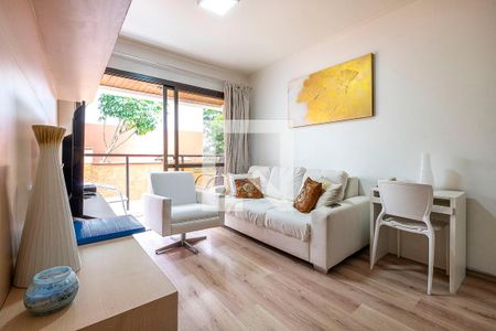 Sala/Cozinha de apartamento para alugar com 1 quarto, 50m² em Jardim Paulista, São Paulo