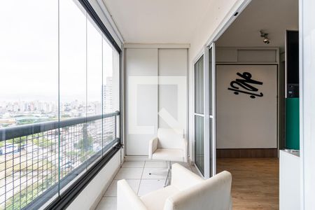 Studio à venda com 37m², 1 quarto e 1 vagaVaranda