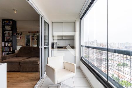 Studio à venda com 37m², 1 quarto e 1 vagaVaranda