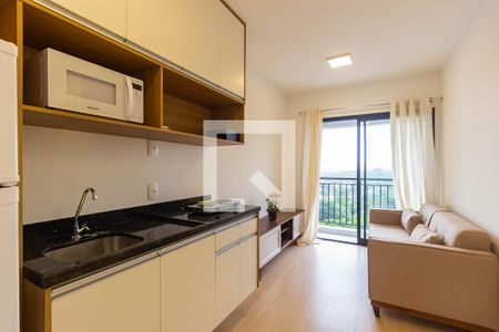 Sala e Cozinha de apartamento para alugar com 1 quarto, 32m² em Butantã, São Paulo