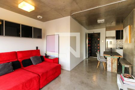 Sala de apartamento para alugar com 1 quarto, 70m² em Vila Regente Feijó, São Paulo