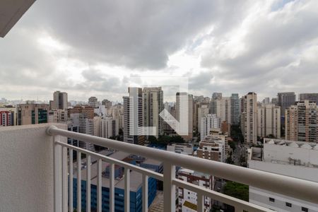 Varanda de apartamento à venda com 1 quarto, 28m² em Vila Nova Conceição, São Paulo