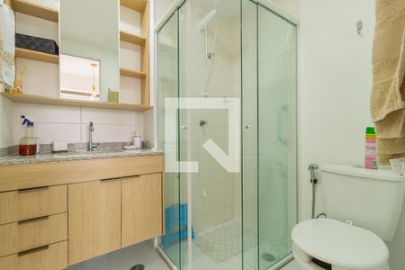 Studio para alugar com 28m², 1 quarto e sem vaga Studio para alugar com 28m², 1 quarto e sem vagaBanheiro