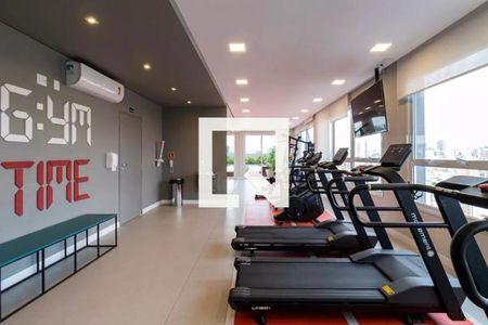 Studio para alugar com 28m², 1 quarto e sem vaga Studio para alugar com 28m², 1 quarto e sem vagaÁrea comum - Academia