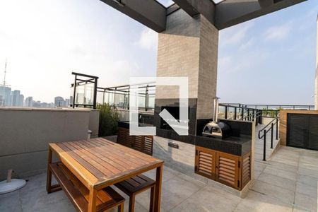 Studio para alugar com 38m², 1 quarto e 1 vaga Studio para alugar com 38m², 1 quarto e 1 vagaÁrea comum - Churrasqueira