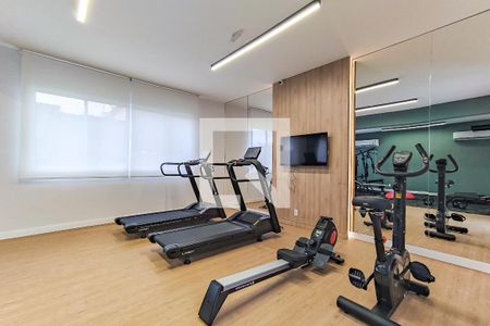 Apartamento para alugar com 36m², 2 quartos e 1 vaga Apartamento para alugar com 36m², 2 quartos e 1 vagaÁrea Comum - Academia