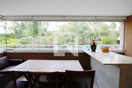 Varanda gourmet de apartamento à venda com 4 quartos, 141m² em Paraíso do Morumbi, São Paulo